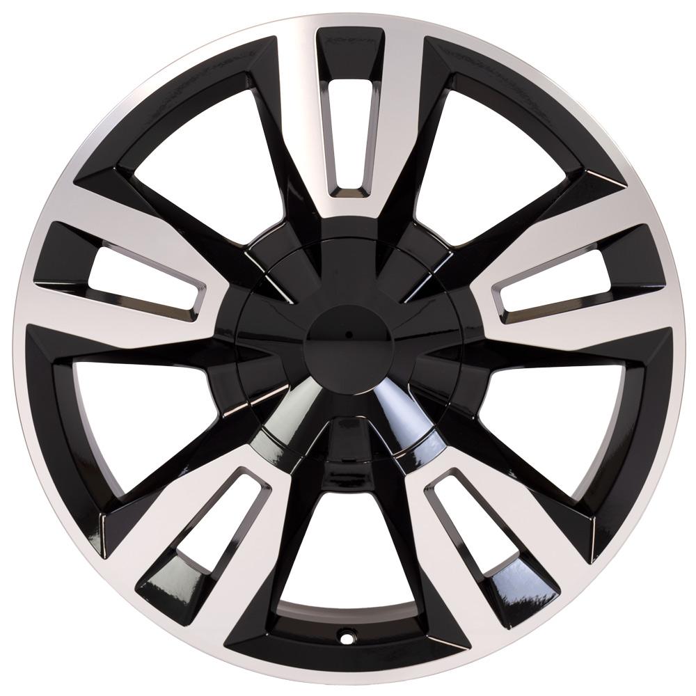OE Wheels CV40 22x9 Gloss Black Machined replica wheel