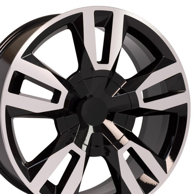 OE Wheels CV40 22x9 Gloss Black Machined replica wheel