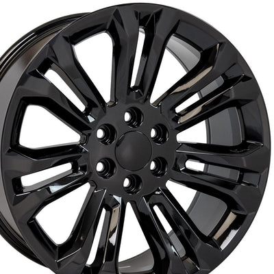 OE Wheels CV43B 22x9 Gloss Black replica wheel