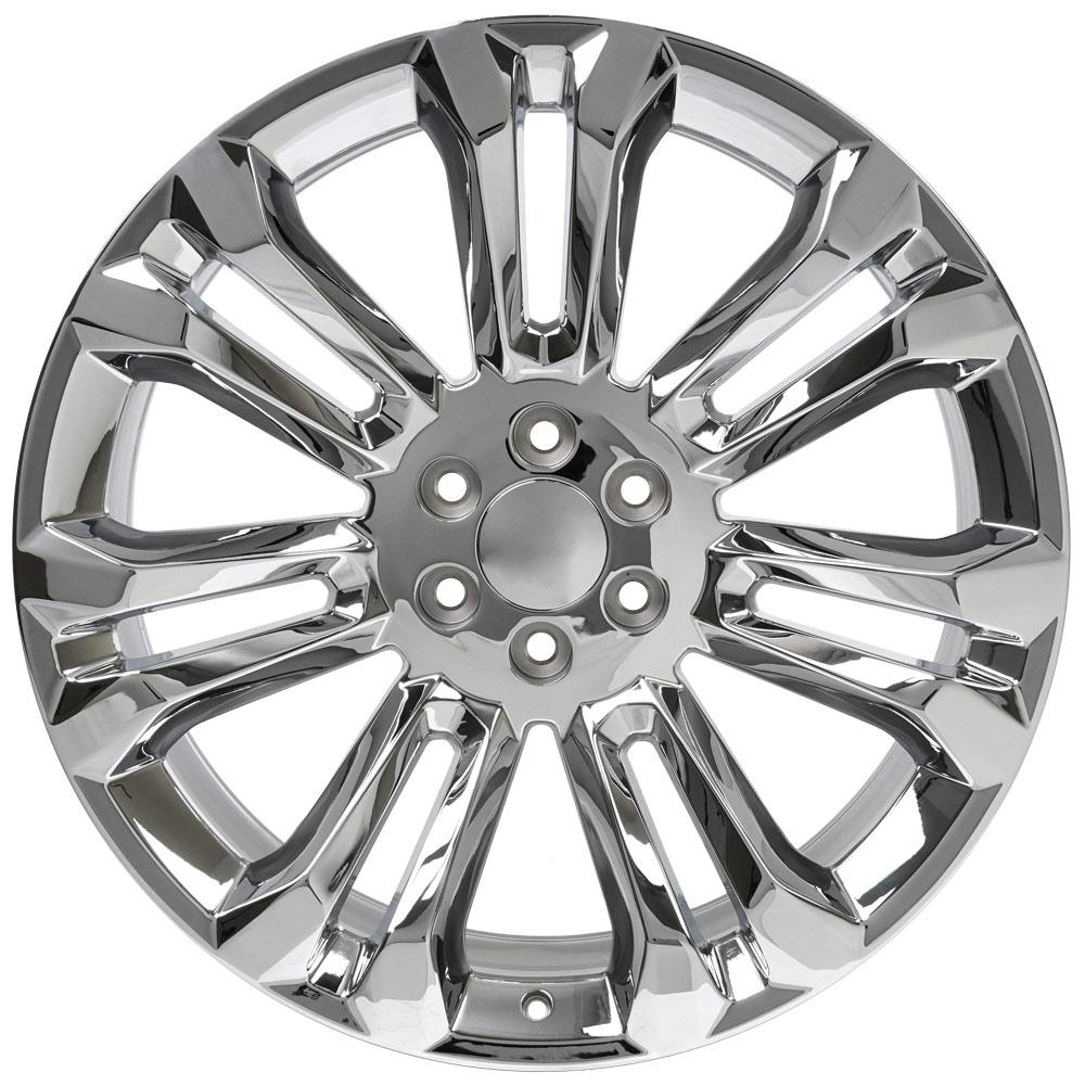 OE Wheels CV43B 24x10 Chrome replica wheel