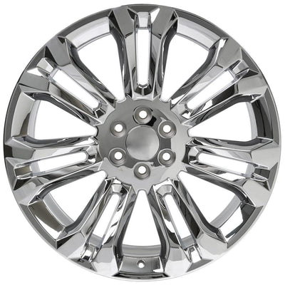 OE Wheels CV43B 24x10 Chrome replica wheel