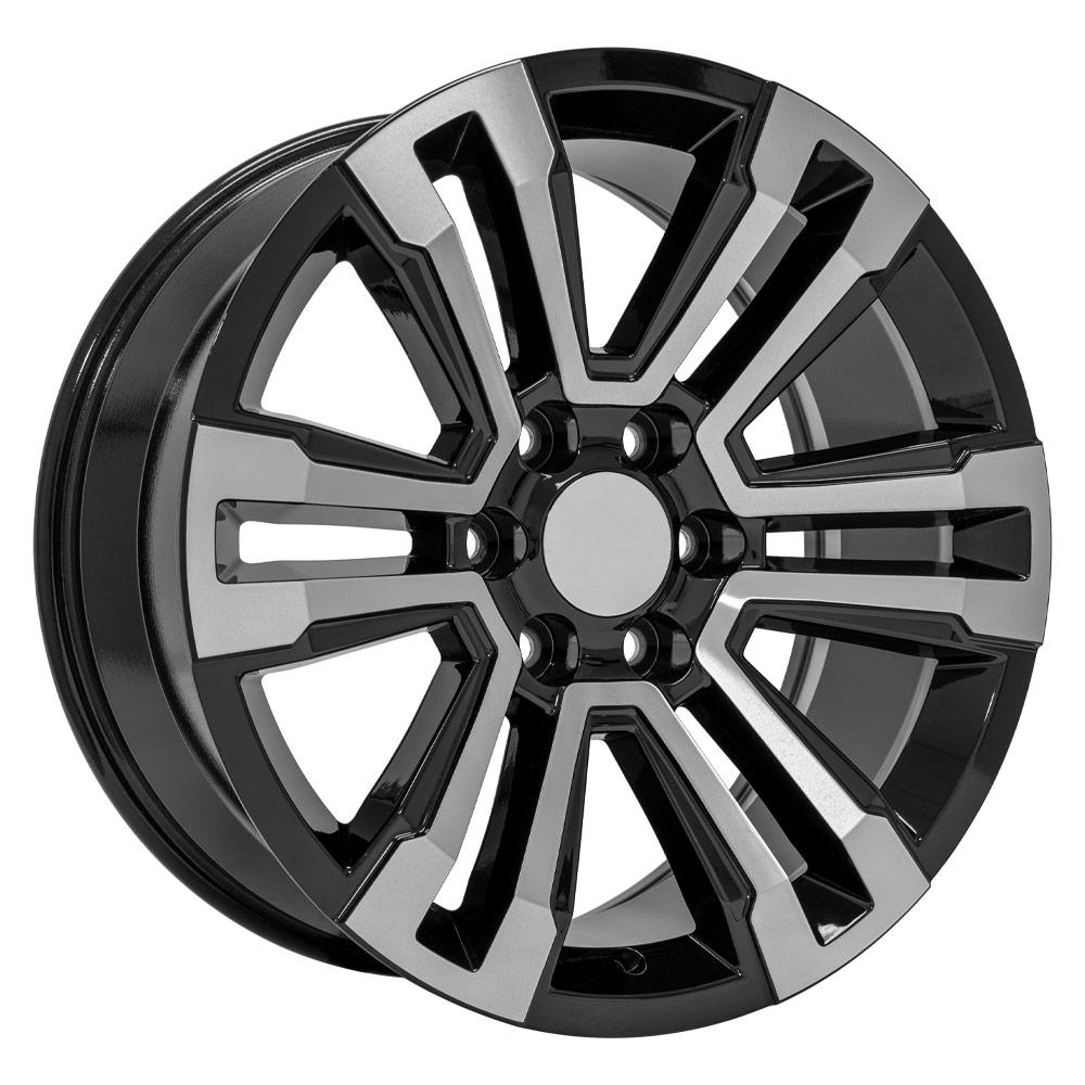 OE Wheels CV44 20x9 Gloss Black Machined replica wheel