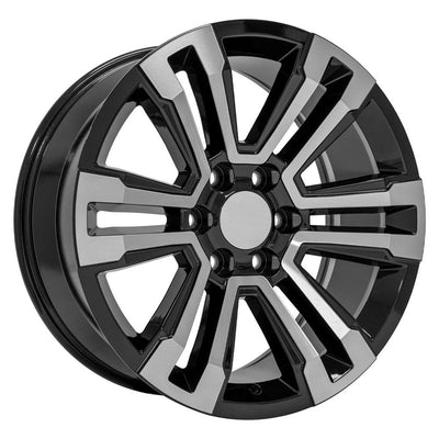 OE Wheels CV44 20x9 Gloss Black Machined replica wheel