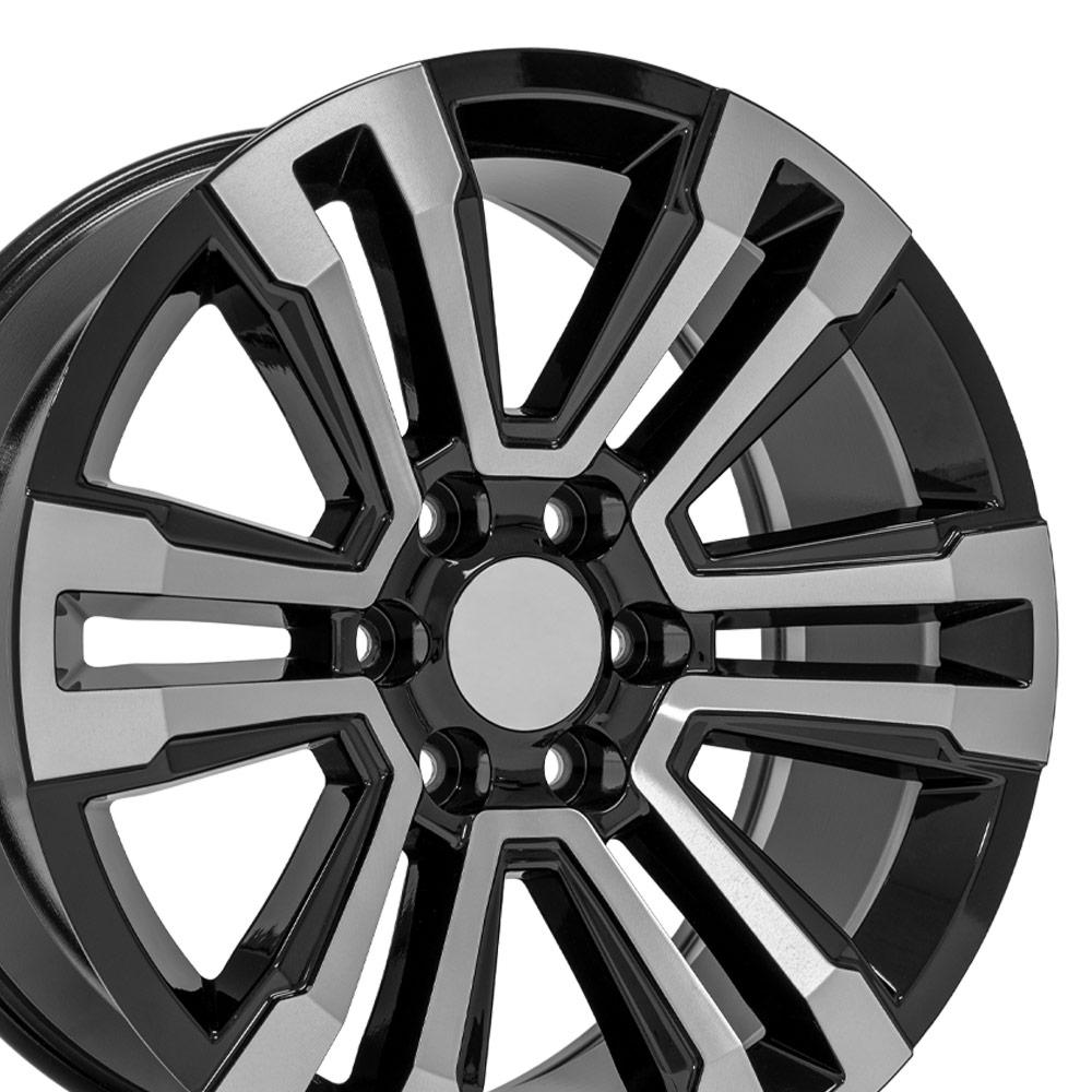 OE Wheels CV44 20x9 Gloss Black Machined replica wheel