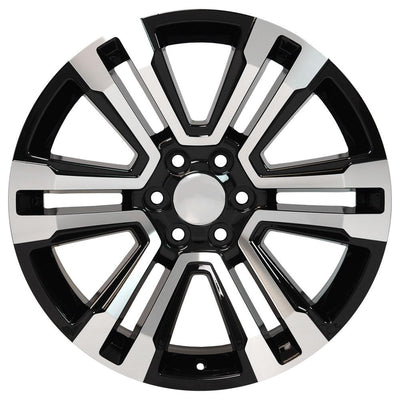 OE Wheels CV44 22x9 Gloss Black Machined replica wheel