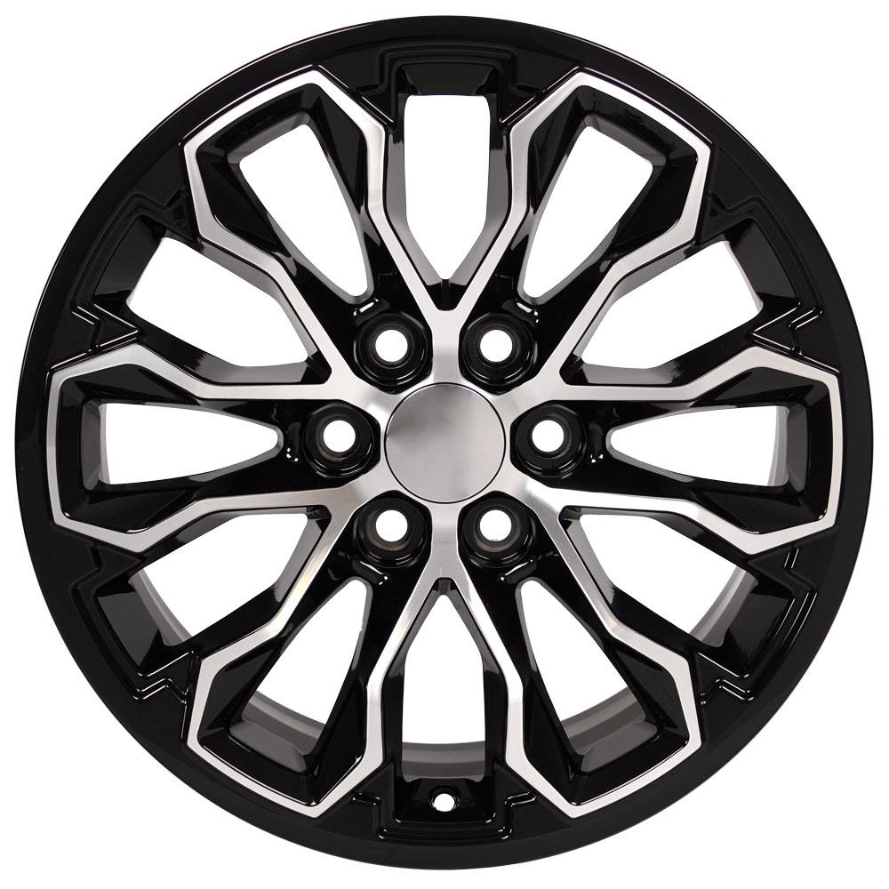 OE Wheels CV54 17x8 Gloss Black Machined replica wheel