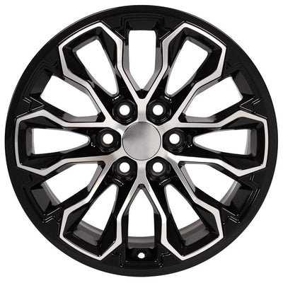 OE Wheels CV54 17x8 Gloss Black Machined replica wheel