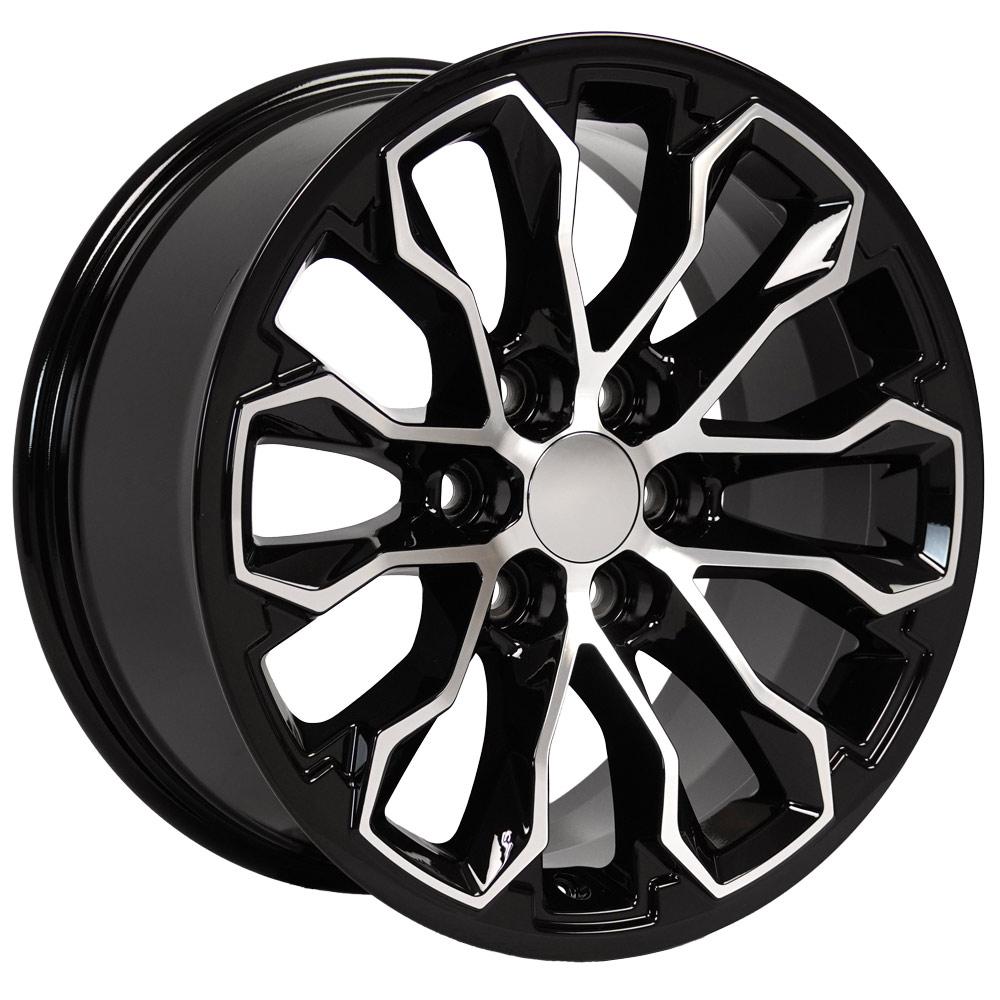 OE Wheels CV54 17x8 Gloss Black Machined replica wheel