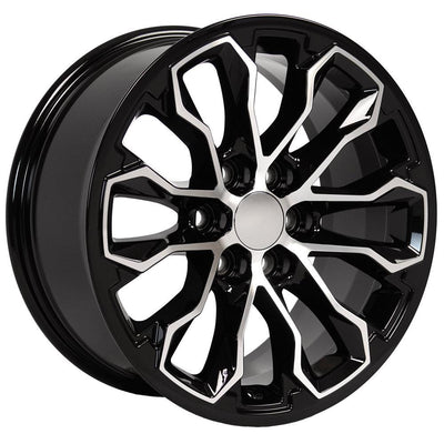 OE Wheels CV54 17x8 Gloss Black Machined replica wheel