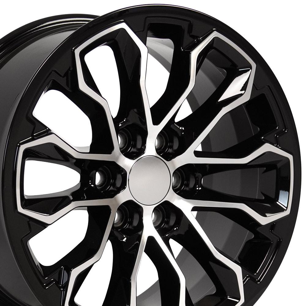 OE Wheels CV54 17x8 Gloss Black Machined replica wheel