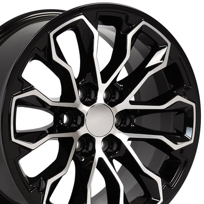 OE Wheels CV54 17x8 Gloss Black Machined replica wheel