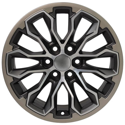 OE Wheels CV54 17x8 Satin Gunmetal Machined Face - Two Tone replica wheel