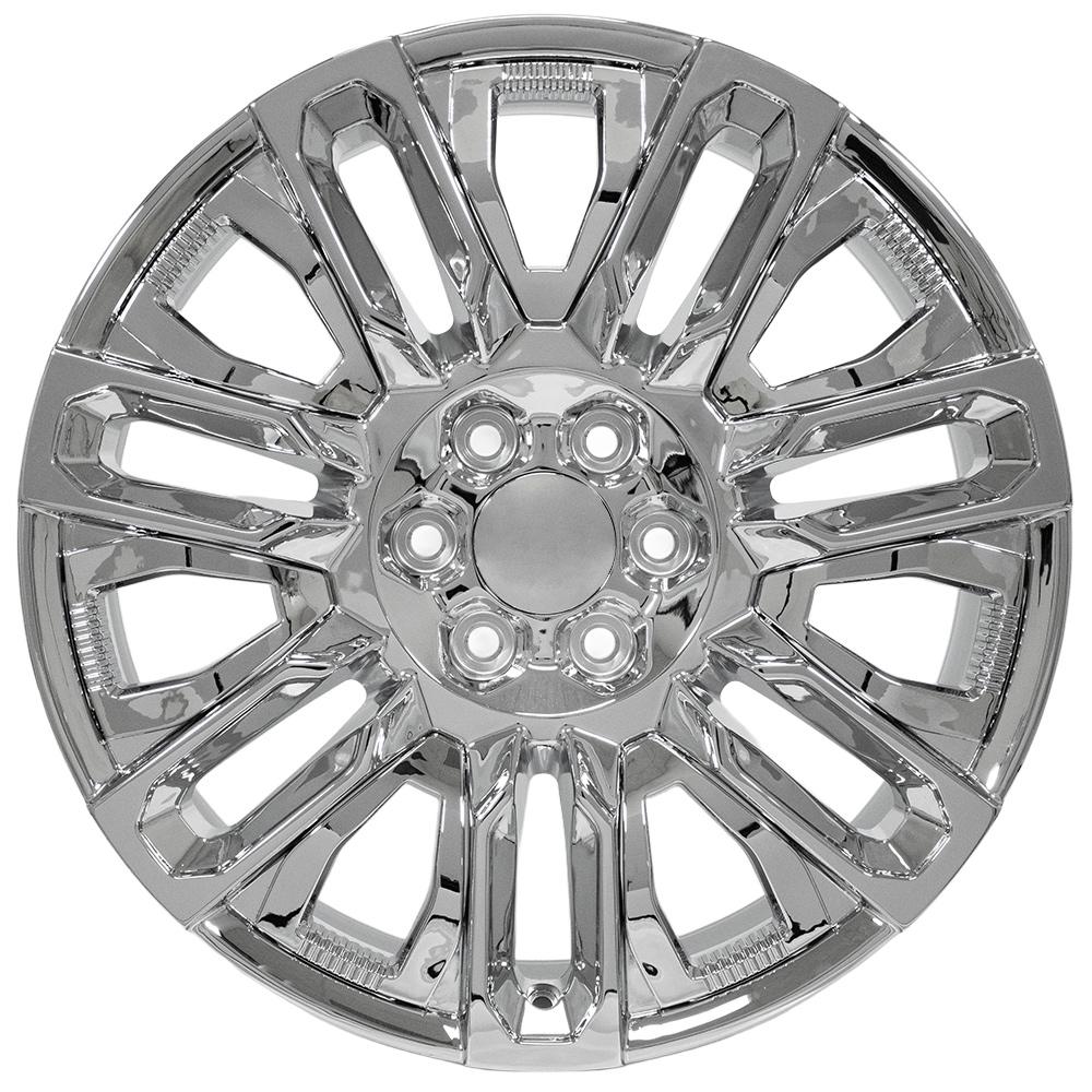 OE Wheels CV57 22x9 Chrome with Chrome Insert replica wheel