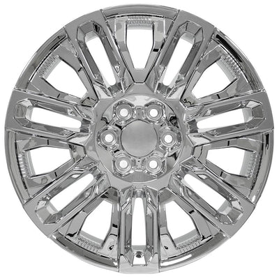 OE Wheels CV57 22x9 Chrome with Chrome Insert replica wheel