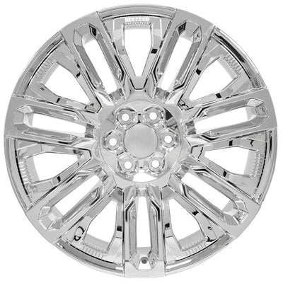OE Wheels CV57 24x10 Chrome with Chrome Insert replica wheel