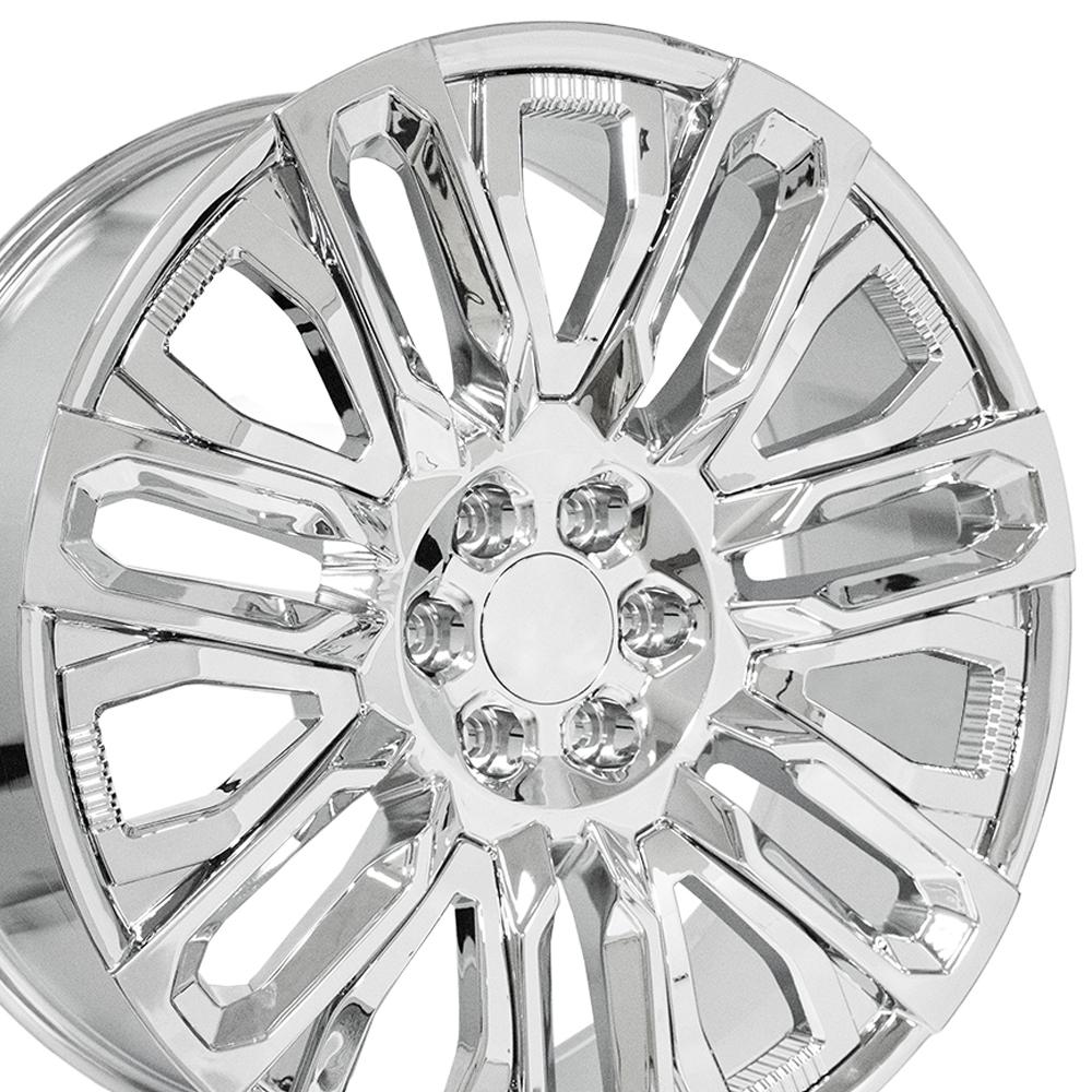 OE Wheels CV57 24x10 Chrome with Chrome Insert replica wheel