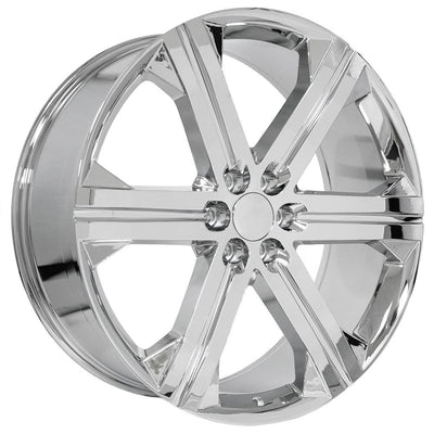 OE Wheels CV60 26x10 Chrome replica wheel