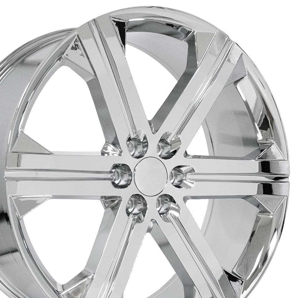 OE Wheels CV60 26x10 Chrome replica wheel