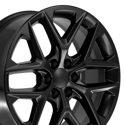 OE Wheels CV62 22x9 Satin Black replica wheel