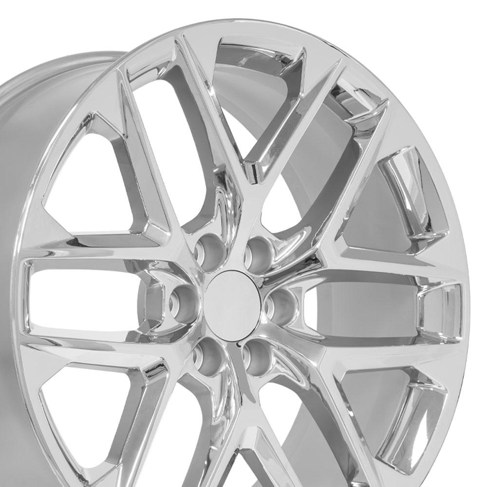OE Wheels CV62 24x10 Chrome replica wheel