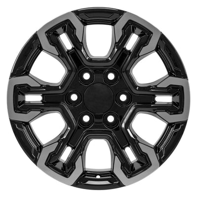 OE Wheels CV65 18x8.5 Gloss Black Machined replica wheel