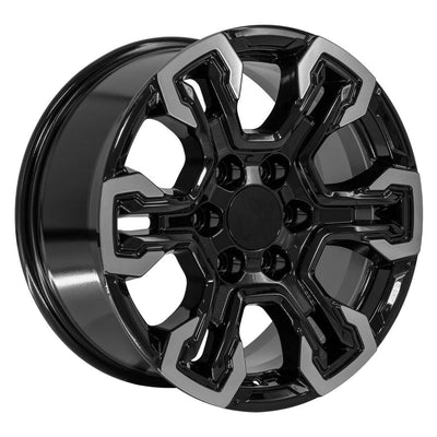 OE Wheels CV65 18x8.5 Gloss Black Machined replica wheel