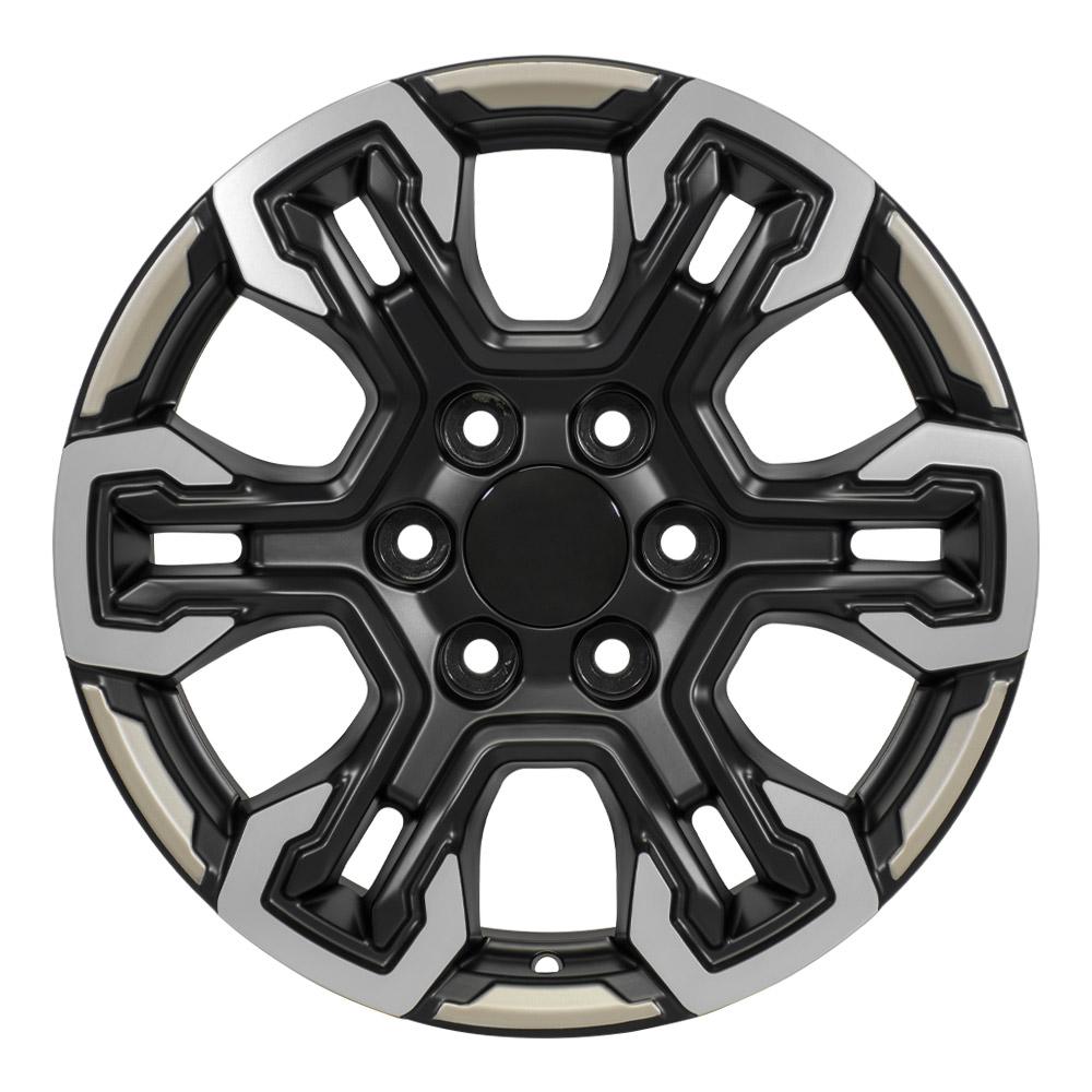 OE Wheels CV65 18x8.5 Satin Black Machined Face - Two Tone replica wheel