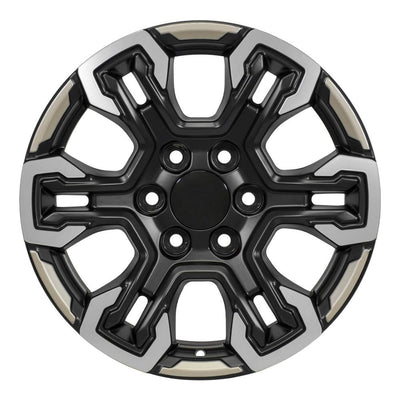 OE Wheels CV65 18x8.5 Satin Black Machined Face - Two Tone replica wheel