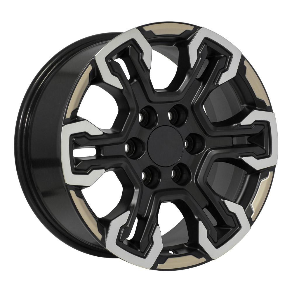OE Wheels CV65 18x8.5 Satin Black Machined Face - Two Tone replica wheel