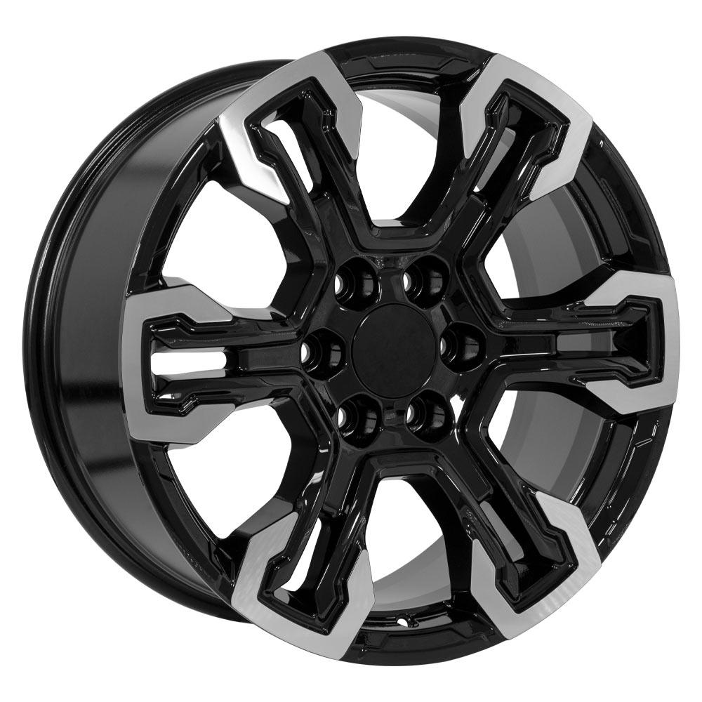 OE Wheels CV65 20x9 Gloss Black Machined replica wheel