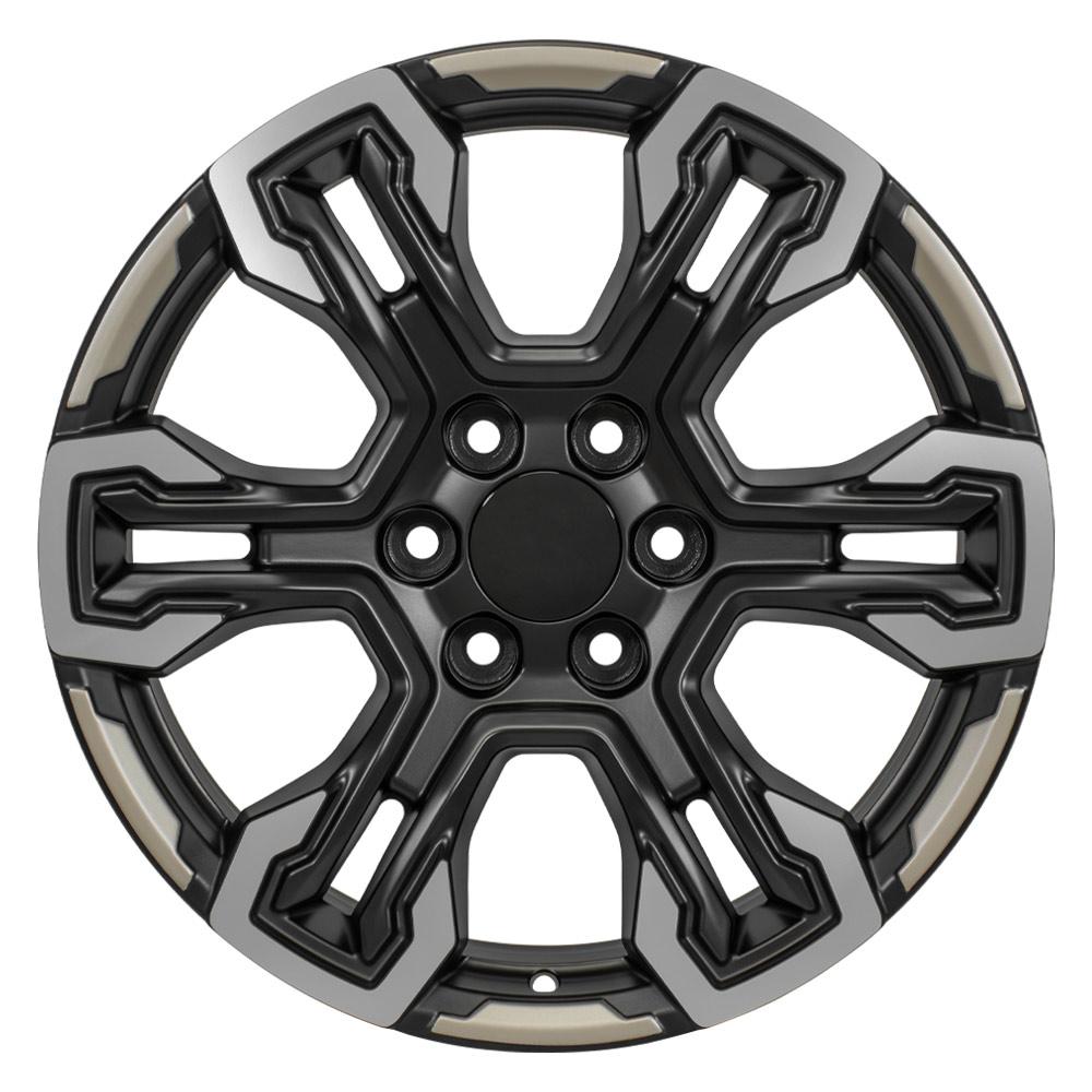 OE Wheels CV65 20x9 Satin Black Machined Face - Two Tone replica wheel