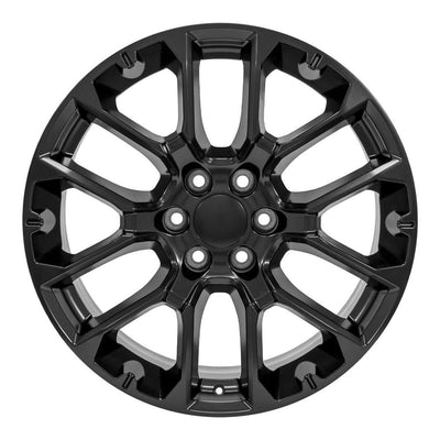 OE Wheels CV67 22x9 Satin Black replica wheel