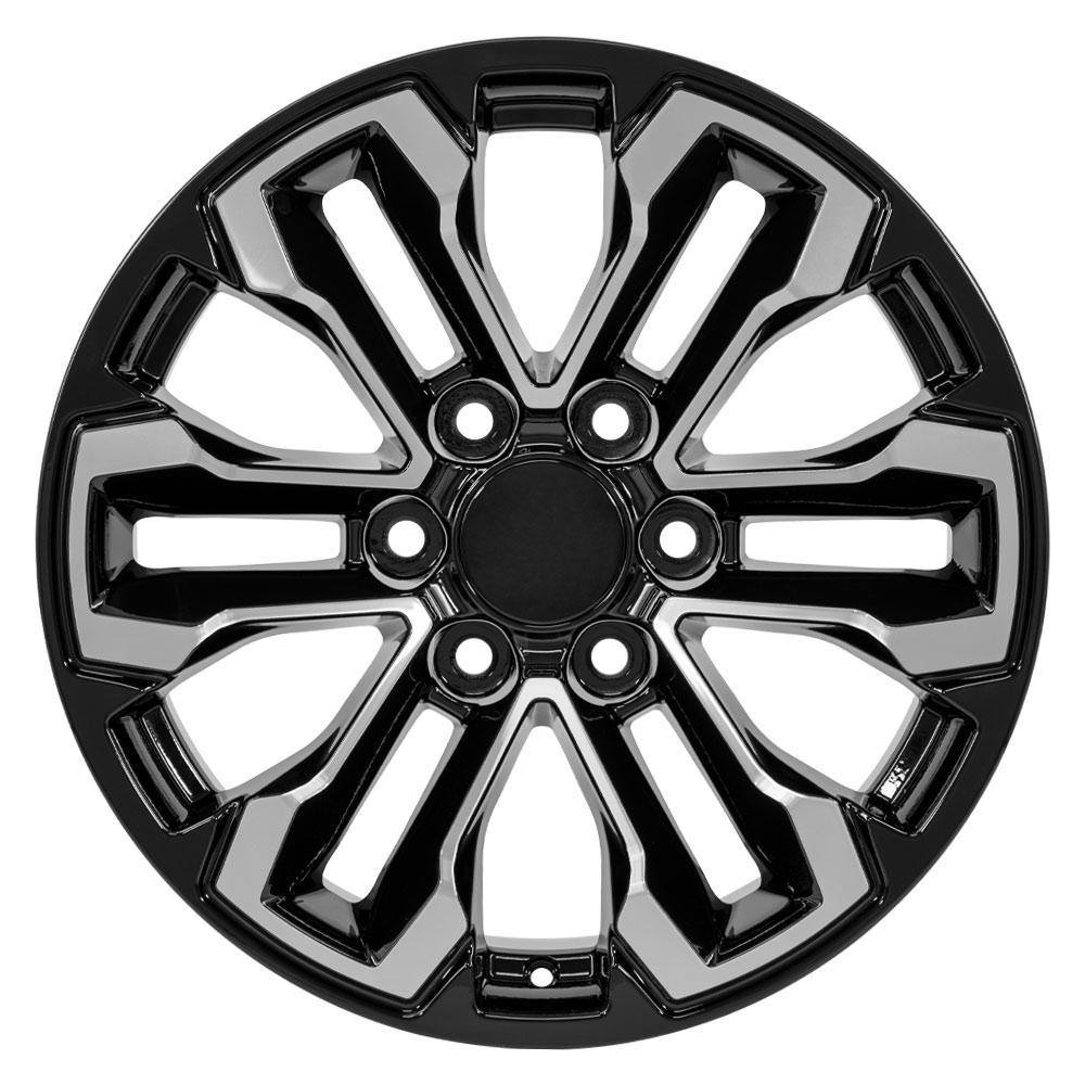 OE Wheels CV69 18x8.5 Gloss Black Machined replica wheel