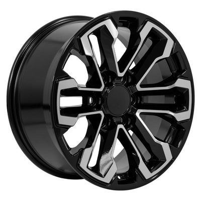 OE Wheels CV69 18x8.5 Gloss Black Machined replica wheel