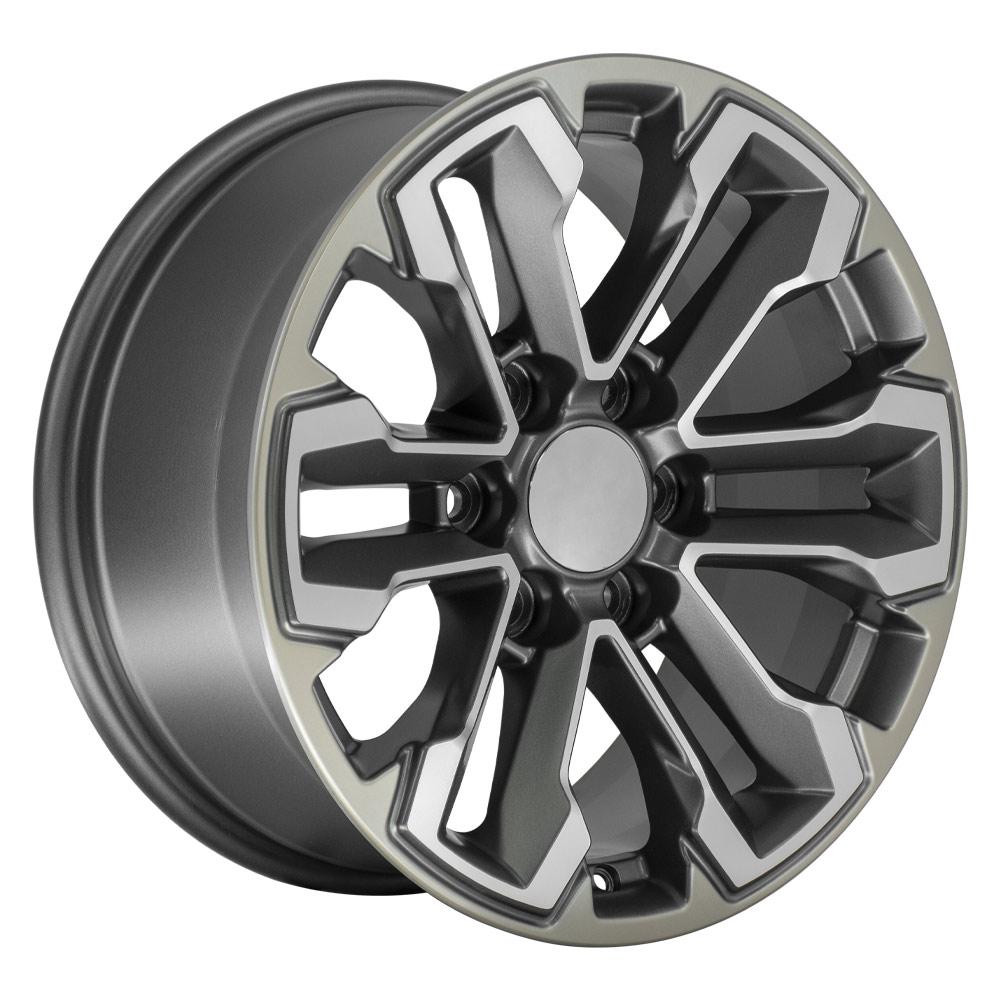 OE Wheels CV69 18x8.5 Satin Gunmetal Machined Face - Two Tone replica wheel