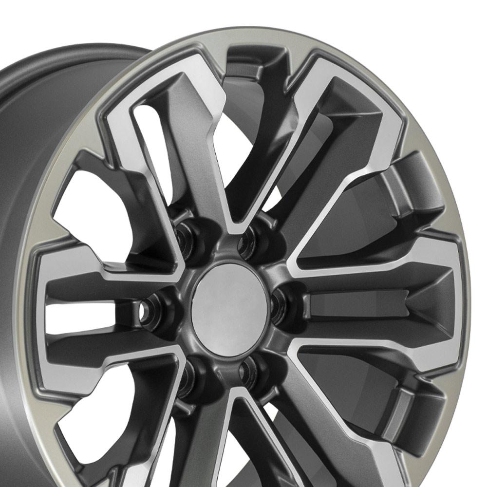 OE Wheels CV69 18x8.5 Satin Gunmetal Machined Face - Two Tone replica wheel