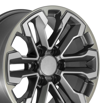 OE Wheels CV69 18x8.5 Satin Gunmetal Machined Face - Two Tone replica wheel
