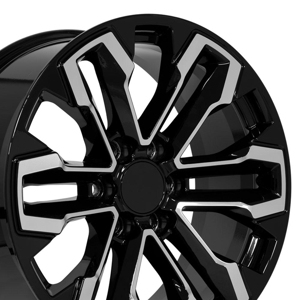 OE Wheels CV69 20x9 Gloss Black Machined replica wheel