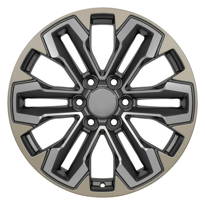 OE Wheels CV69 20x9 Satin Gunmetal Machined Face - Two Tone replica wheel