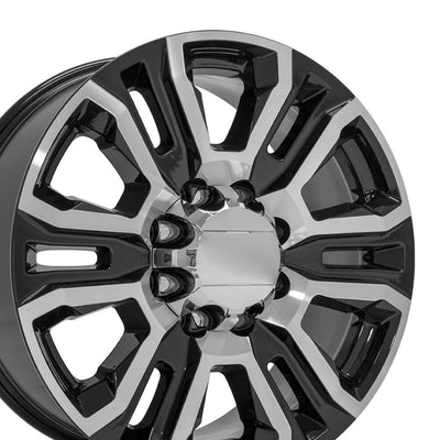 OE Wheels CV70B 20x8.5 Gloss Black Machined replica wheel
