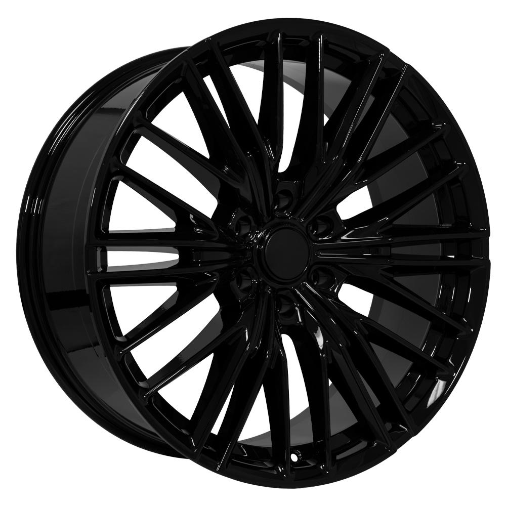 OE Wheels CV72 22x9 Gloss Black replica wheel