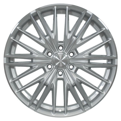 OE Wheels CV72 22x9 Gloss Silver Machined replica wheel