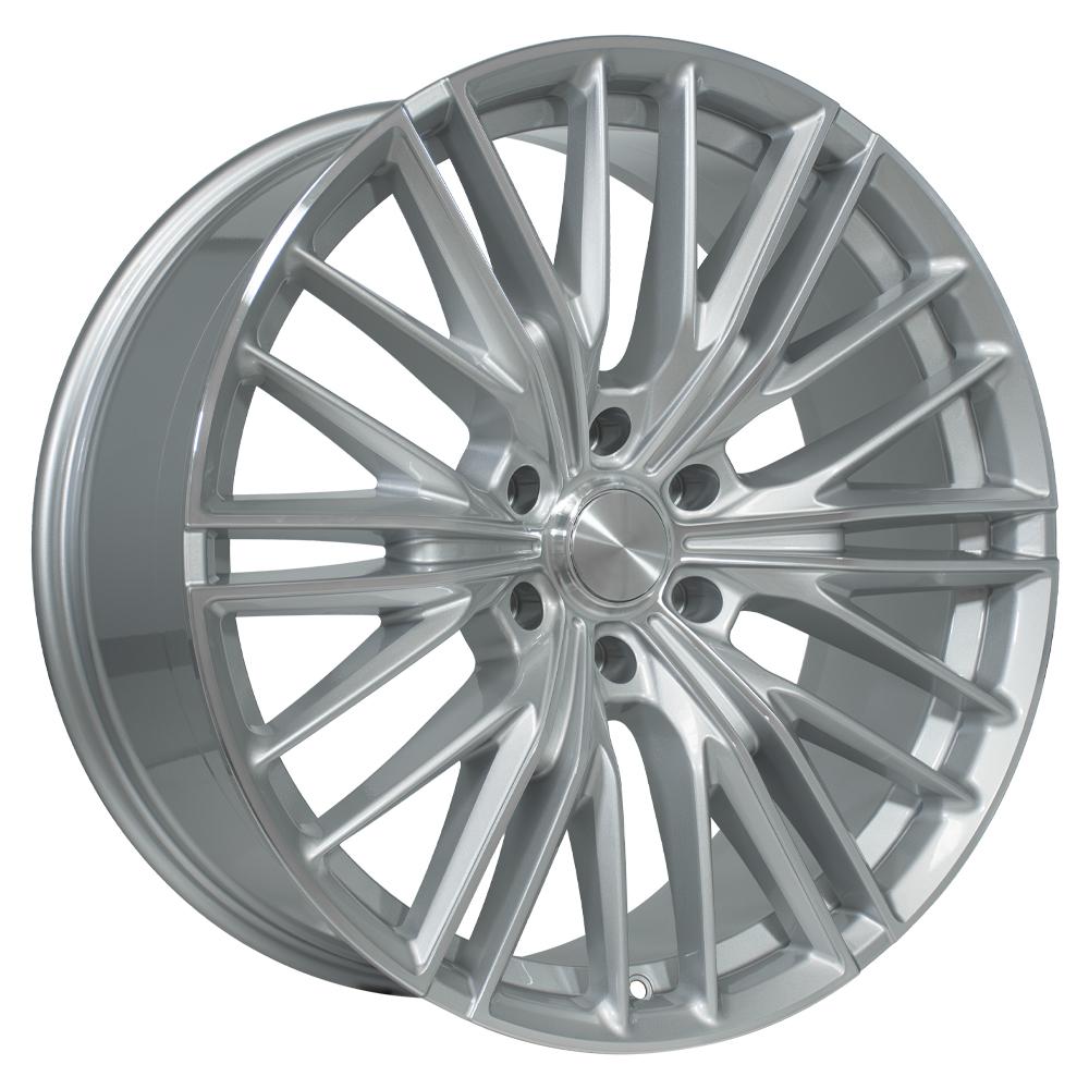 OE Wheels CV72 22x9 Gloss Silver Machined replica wheel