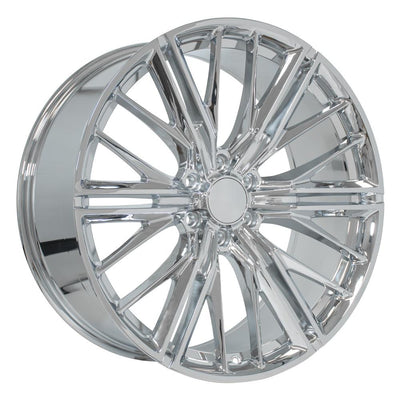 OE Wheels CV72 24x10 Chrome replica wheel