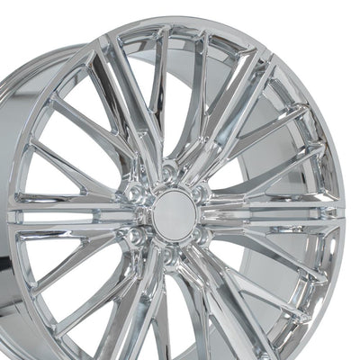 OE Wheels CV72 24x10 Chrome replica wheel