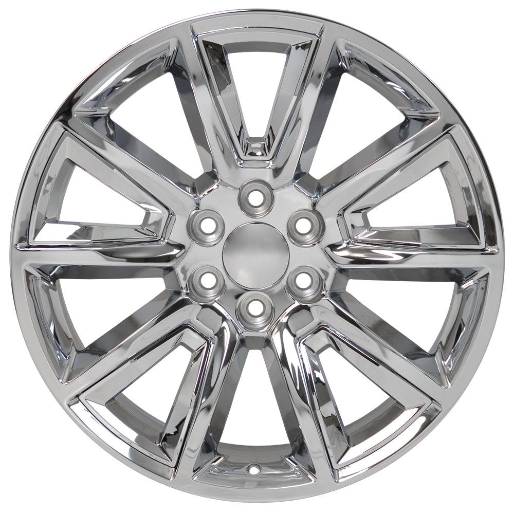OE Wheels CV73 20x8.5 Chrome with Chrome Insert replica wheel