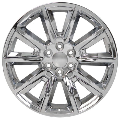 OE Wheels CV73 20x8.5 Chrome with Chrome Insert replica wheel