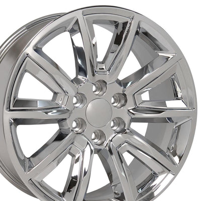 OE Wheels CV73 20x8.5 Chrome with Chrome Insert replica wheel