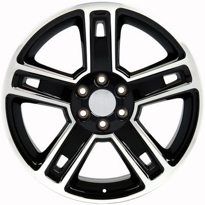 OE Wheels CV74B 22x9 Gloss Black Machined replica wheel
