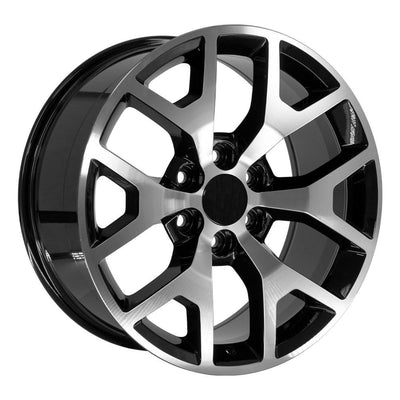 OE Wheels CV92 20x9 Gloss Black Machined replica wheel